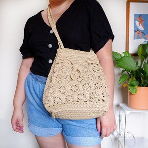Cute crochet crossbody shoulder bag